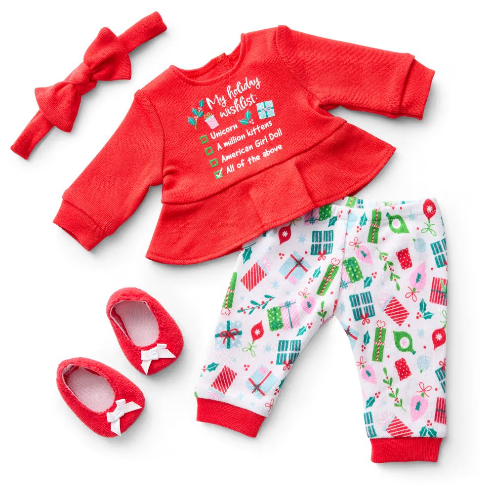 Holiday Wish List PJs for Bitty Baby® Dolls | American Girl