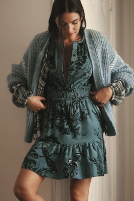 The Somerset Corduroy Mini Dress | Anthropologie (US)