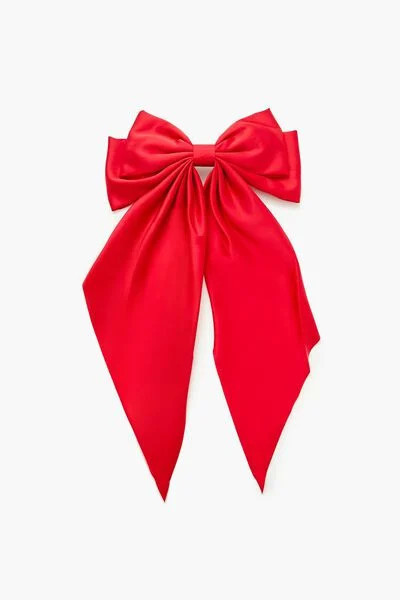 Oversized Satin Bow Hair Barrette | Forever 21