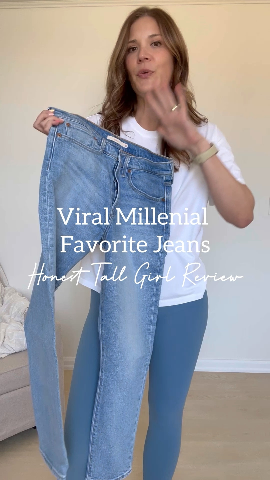 Three pairs of Levi’s, the first two pairs come in long length and the short pair have been dubbed the millenial favorite jeans. Paired with adidas sambas and a white boyfriend tee.
1st pair-wearing a 31. Inseam is a 28, there is only one length option. 
2nd pair-wearing a 31 regular, but if you look at the sizing details the inseam is a long length option on Levi’s size chart.
3rd pair-wearing a 30 long. These run much bigger than the first two pairs so size down!

#LTKSeasonal #LTKfindsunder100 #LTKVideo