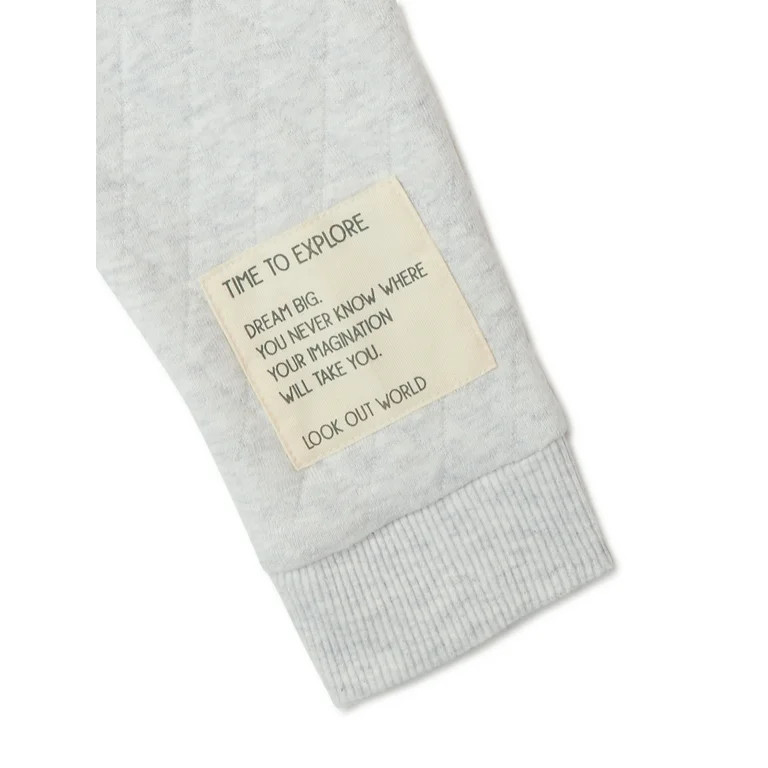 easy-peasy Baby and Toddler Girls Quilted Sweatshirt, Sizes 12 Months-5T | Walmart (US)