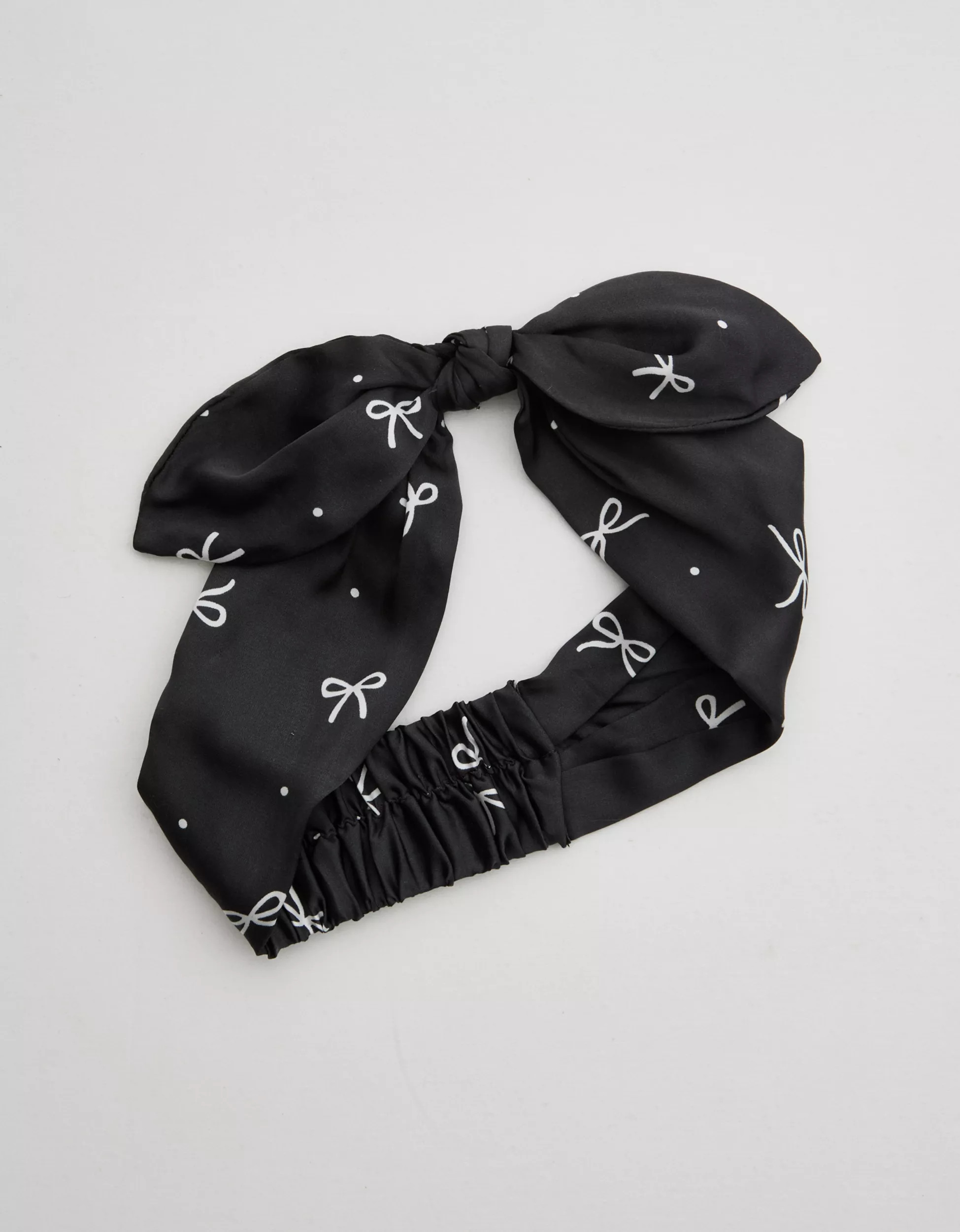 Aerie Satin Bow Headband | Aerie