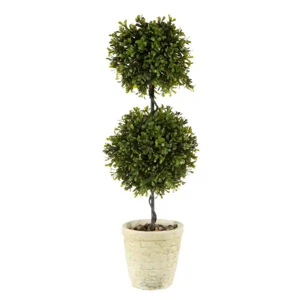 Regency Spring Boxwood Double Ball Topiary 24" | Bed Bath & Beyond