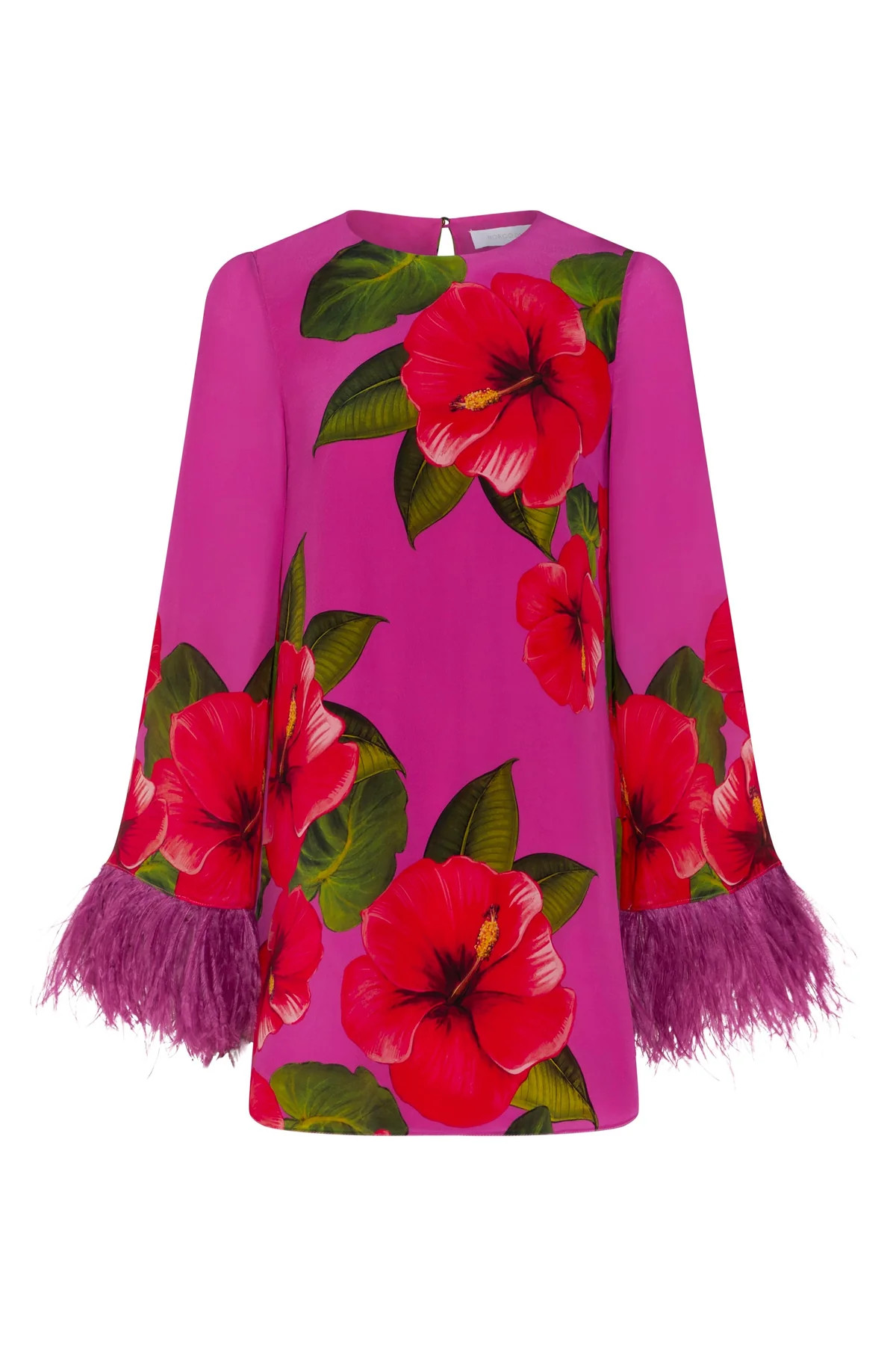 Cocoa Crepe Mini Dress in Nyx Fuchsia | Over The Moon