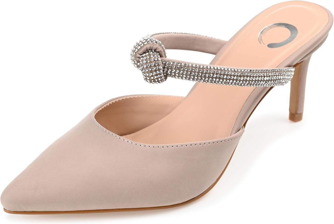 Journee Womens Lunna Mules Mid Stiletto Pointed Toe Evening Pumps | Amazon (US)