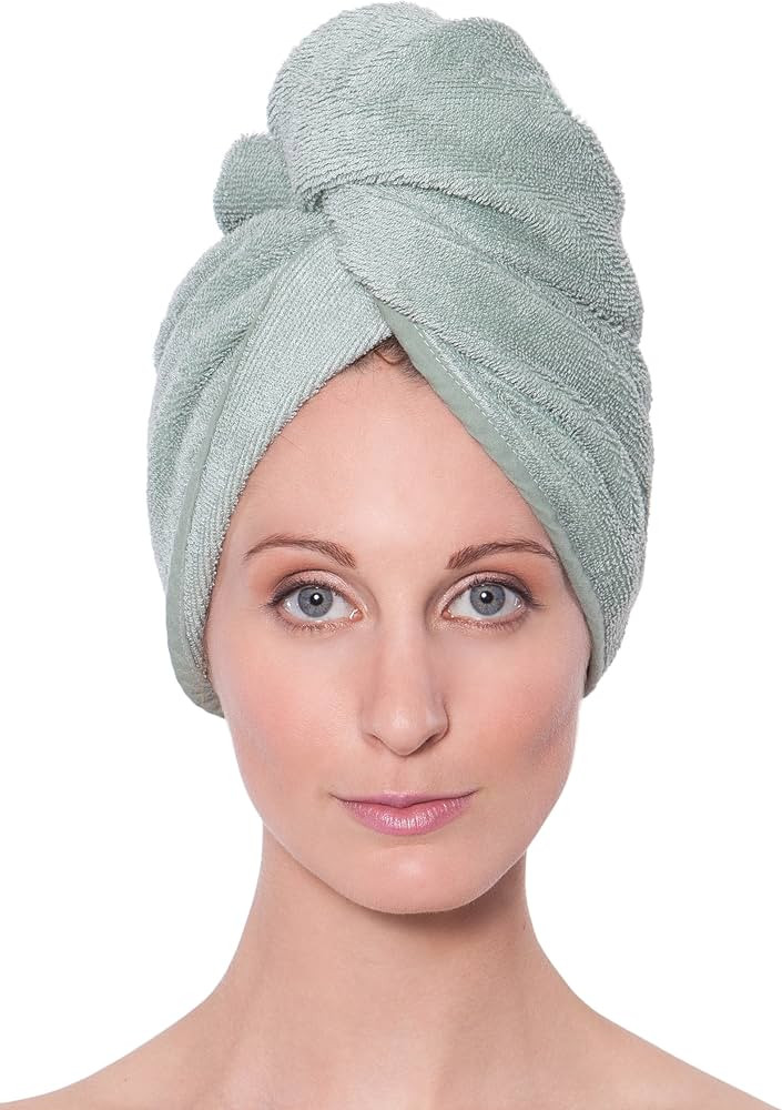 Texere Women's Viscose from Bamboo and Cotton Terry Spa Hair Towel - Fast Drying, Absorbent Hair ... | Amazon (US)