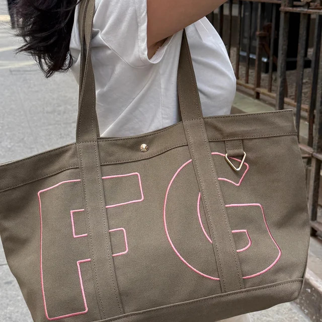 Custom Alpha Tote - Mushroom Taupe | BaubleBar