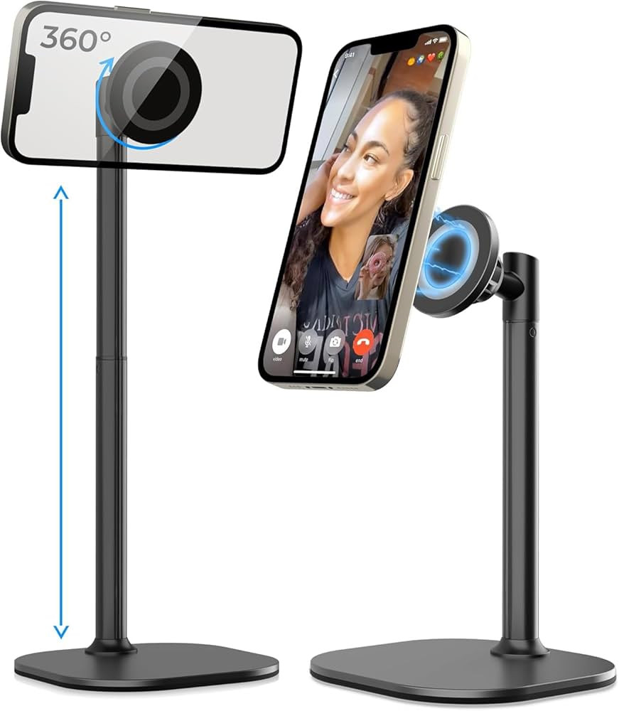 Cooper MagStand - Adjustable Magnetic iPhone Stand for Desk & Phone Holder for Video Recording, C... | Amazon (US)