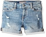 DL1961 girls Toddler Piper Rolled Cuff Denim Shorts, Dorado, 6 Years US | Amazon (US)