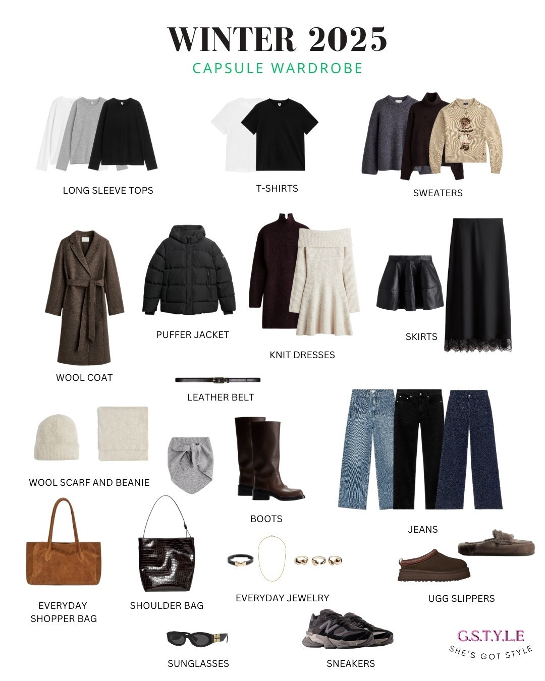 WINTER 2025
CAPSULE WARDROBE ✨

It’s the last month of autumn, and winter is just around the corner - so I’ve created a Winter Capsule Wardrobe to make styling effortless! ✨ Cozy knits, wool coats, and warm layers—all classic, beautiful, and easy to mix & match. Who else loves a good capsule wardrobe? 

#LTKFindsUnder100 #LTKStyleTip #LTKSeasonal