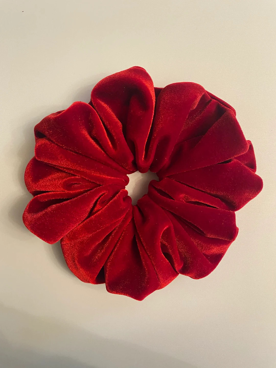 XXL Oversized Red Velvet Scrunchie Extra Large Velvet Hair - Etsy | Etsy (US)