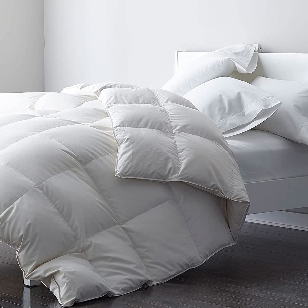 DWR Premium Feather Down Comforter Duvet Insert - 100% Skin-Friendly Cotton, Medium Weight Quilte... | Amazon (US)