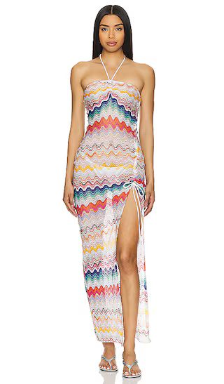 Long Cover Up in White Multicolor | Revolve Clothing (Global)
