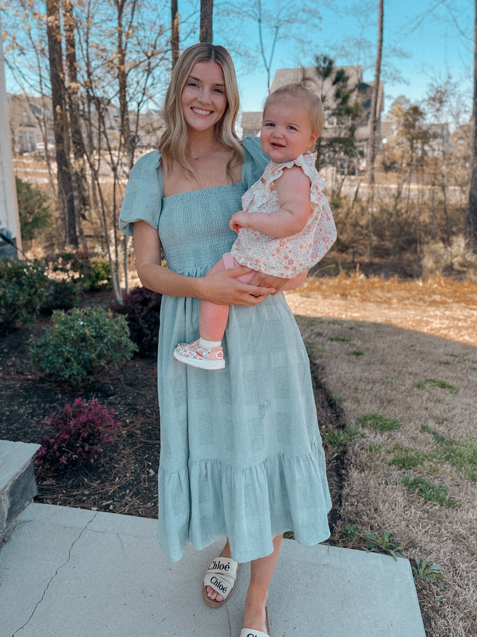 I’m wearing a size small in this stunning smocked midi dress! 
This would be perfect for a wedding guest dress or for any spring event! It would be very bump friendly too!

Wedding guest dress maternity dress resort wear baby moon outfit Easter dress lulus

#LTKbump #LTKfindsunder100 #LTKwedding