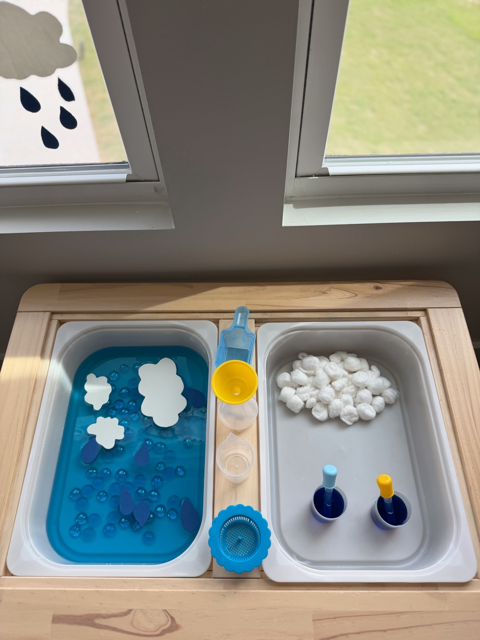 Rain themed sensory table ☔️🌧️✨

#LTKmomlife #LTKKids #LTKSeasonal