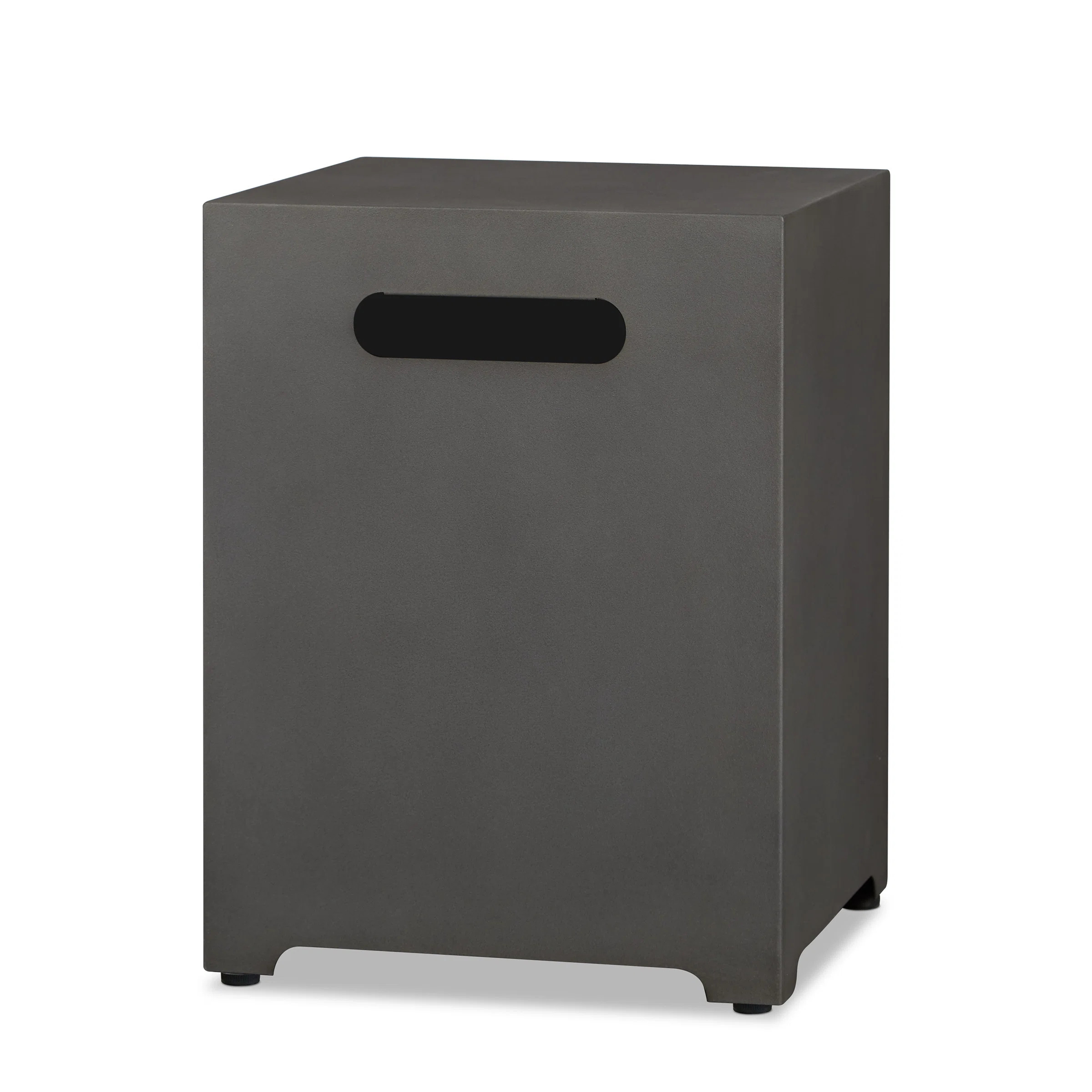 AEGEAN 20"H Square Metal Propane Tank Cover and Side Table by Real Flame | Wayfair North America