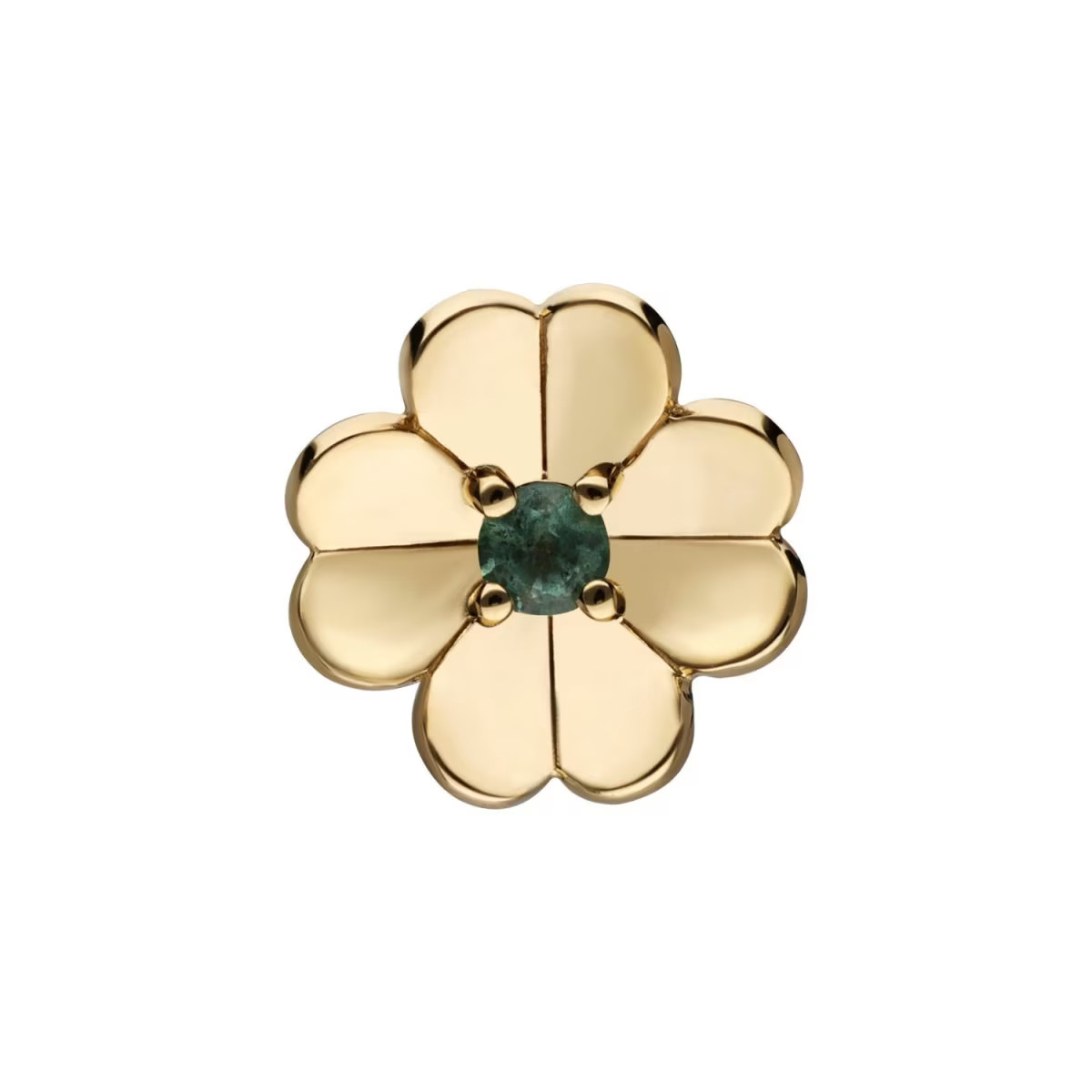 Gardenia Emerald Clover Pin | Wolf & Badger (US)