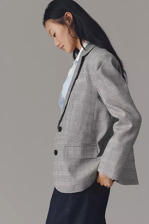 Oversized Plaid Blazer Jacket | Anthropologie (US)