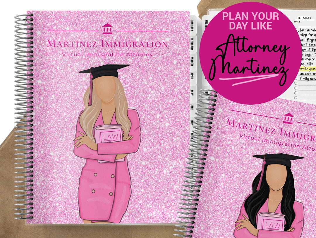 Attorney Martinez Exclusive Planner, The Pink Lawyer #K1 | Etsy (US)