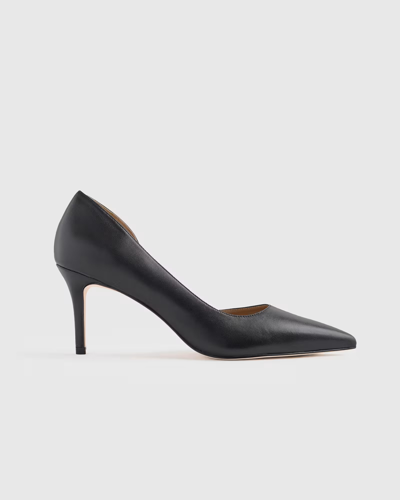 Italian Leather 75mm d'Orsay Pump | Quince