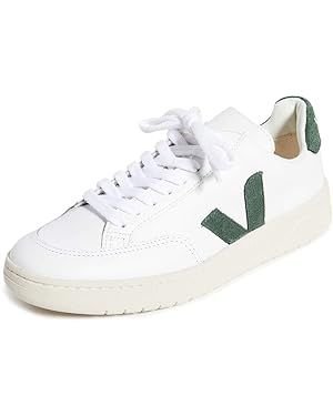 Veja Women's V-12 Sneaker, Extra White/Cyprus, 6 Medium US | Amazon (US)