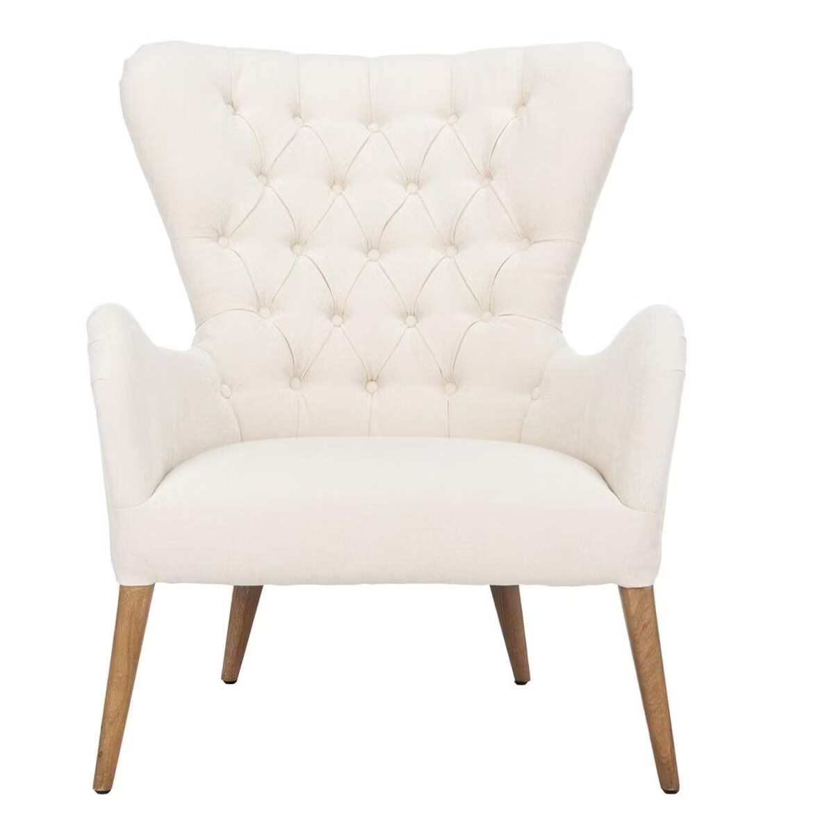 Brayden Contemporary Wingback Chair - Off White - Safavieh | Target