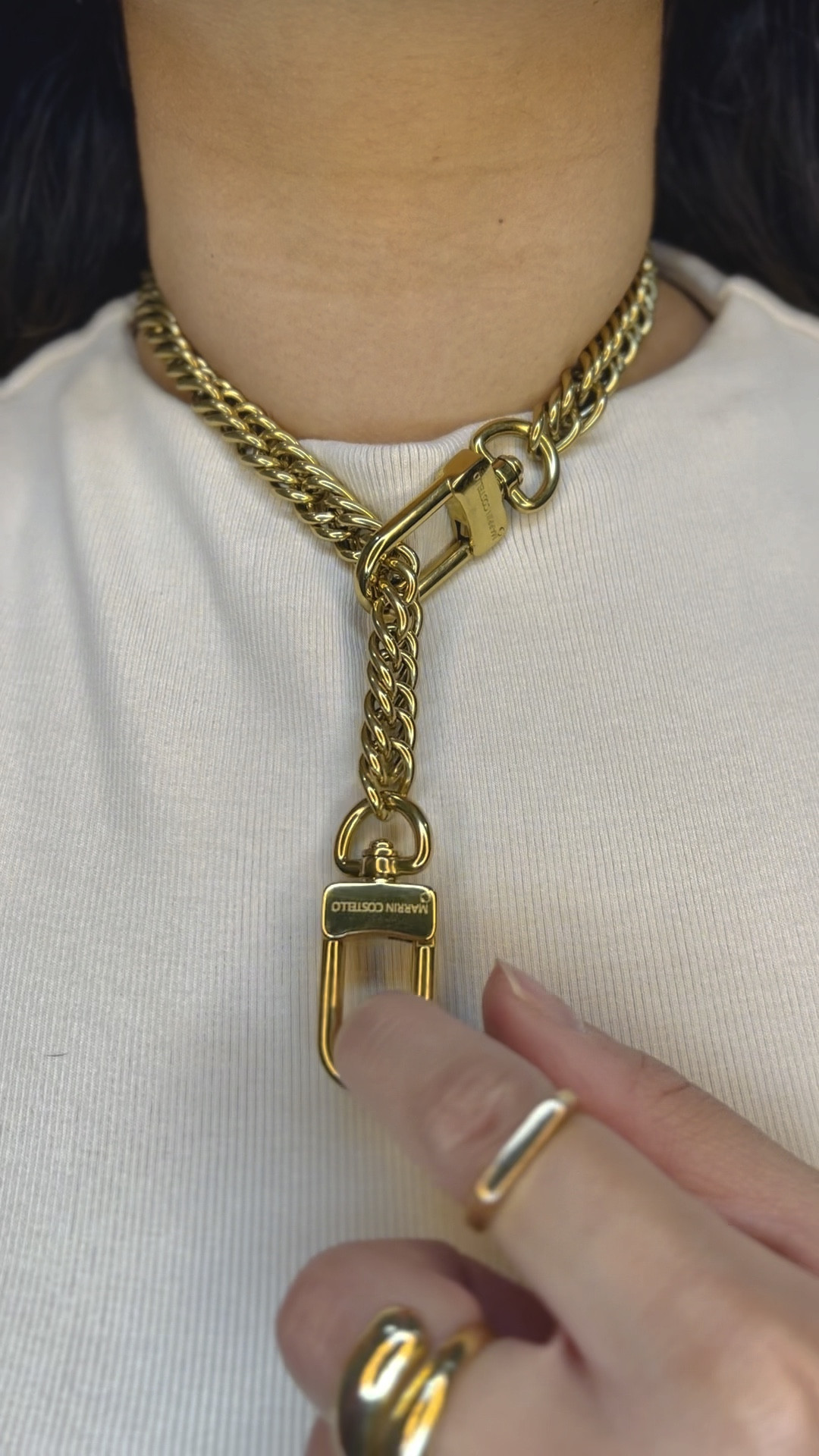 HOW GORGEOUS is this 3 in 1 chain 🤩💫 Can be work three ways as a necklace or as a purse handle/chain!! 15% Off Discount Code: SOPHIAC15 

#LTKstyletip