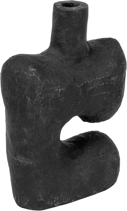 Modern Abstract Decorative Paper Mache Vase, Black (Each Will Vary) | Amazon (US)