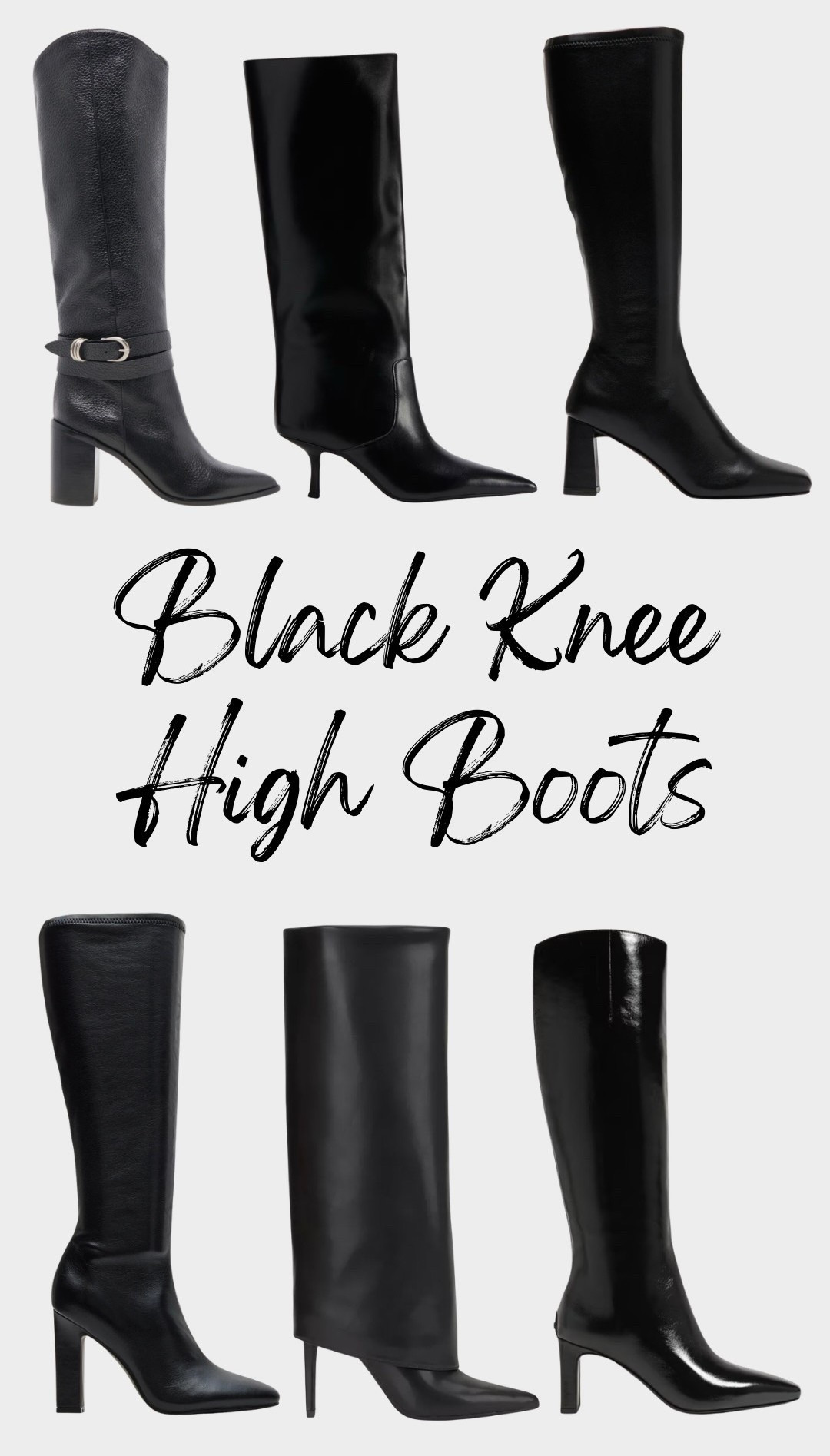 Black boots, black heels, black tall boots, knee high boots, black knee high boots, black heeled boots, pointed toe boots, kitten heel boots, fashion, outfit inspiration, staple wardrobe, black shoes

#LTKOver40 #LTKSeasonal #LTKWorkwear
