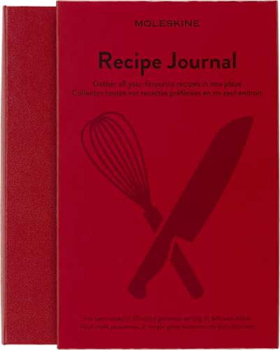 Moleskine Passion Journal, Recipe, Hard Cover, Large (5" x 8.25") Scarlet Red, 400 Pages | Amazon (US)