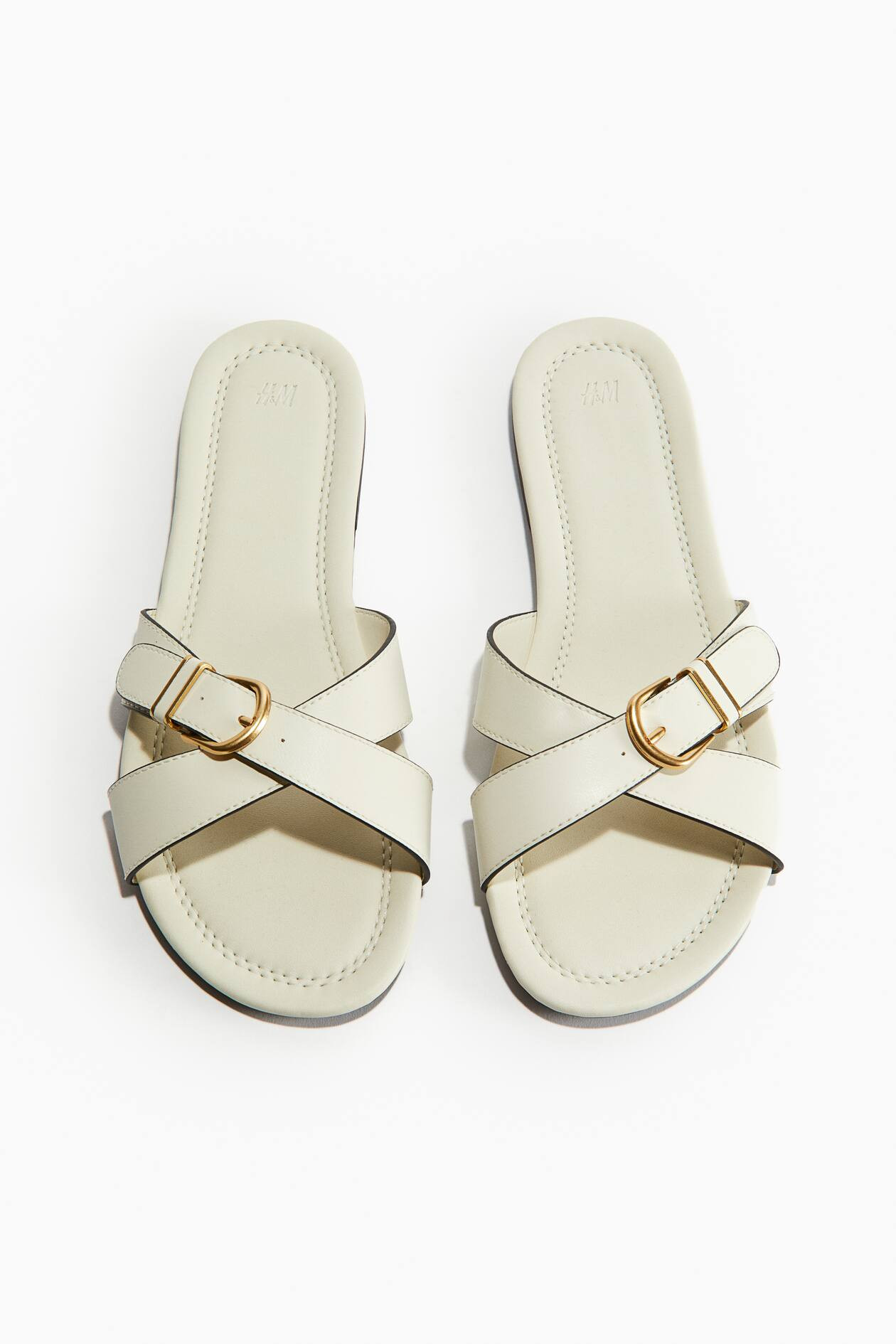 Sandalen mit Schnallendetail - Ohne Absatz - Schwarz - Ladies | H&M AT | H&M (DE, AT, CH, NL, FI)