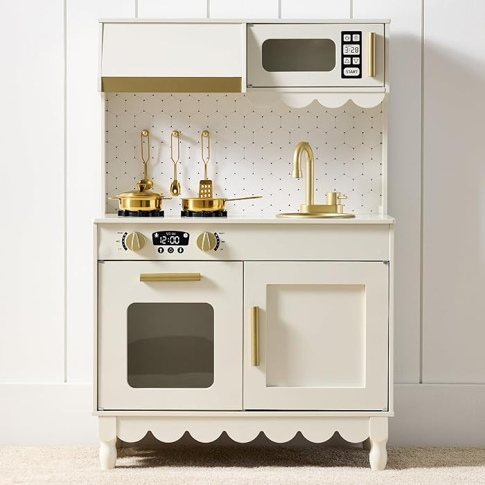 Best Choice Products Toddler Kitchen Playset, Wooden Cottage Kids Play Kitchen with 5 Accessories... | Amazon (US)