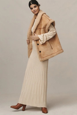 Avec Les Filles Relaxed Sherpa Vest | Anthropologie (US)