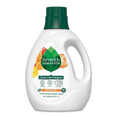 Seventh Generation Liquid Laundry Detergent Soap - Fresh Citrus Scent - 60 Loads - 90 fl oz | Target