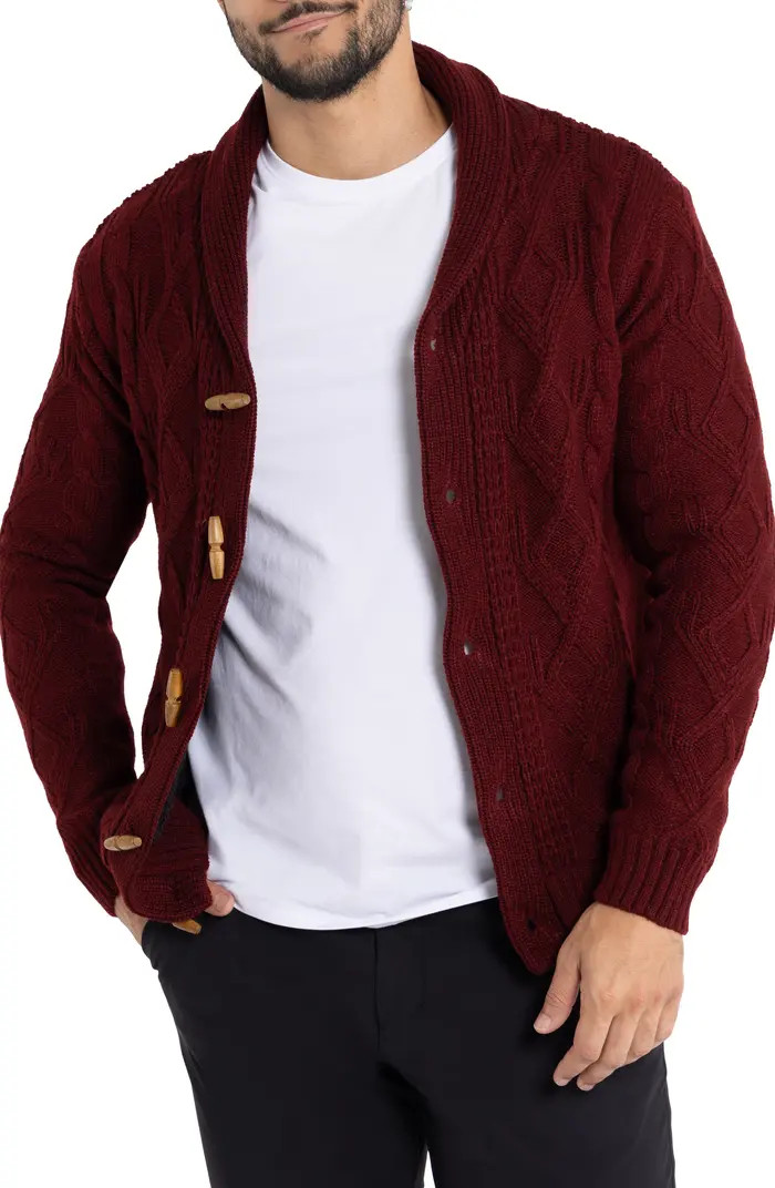 Shawl Collar Cable Knit Cardigan | Nordstrom Rack