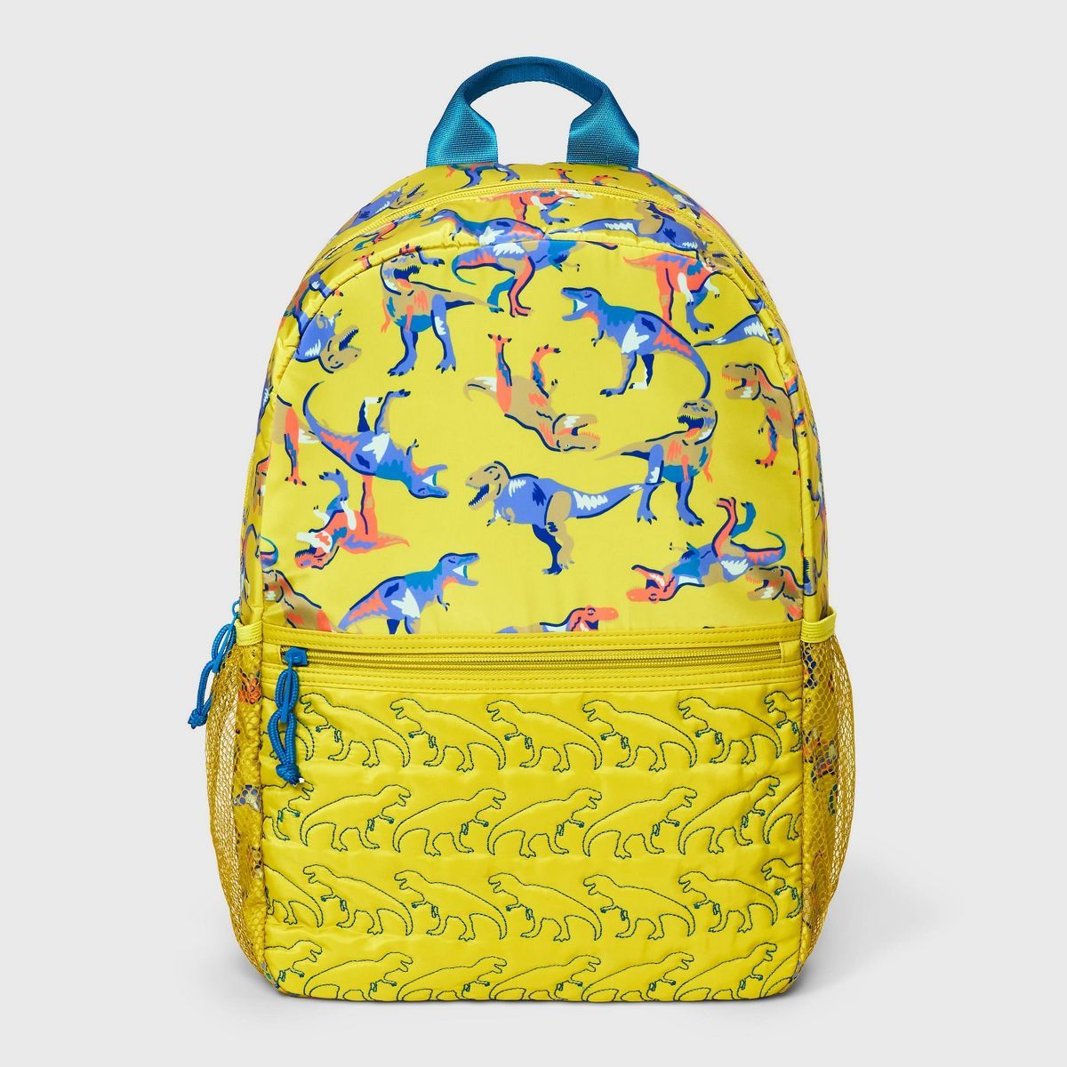 Kids' Backpack with Quilted Dinosaurs - Cat & Jack™ Yellow | Target