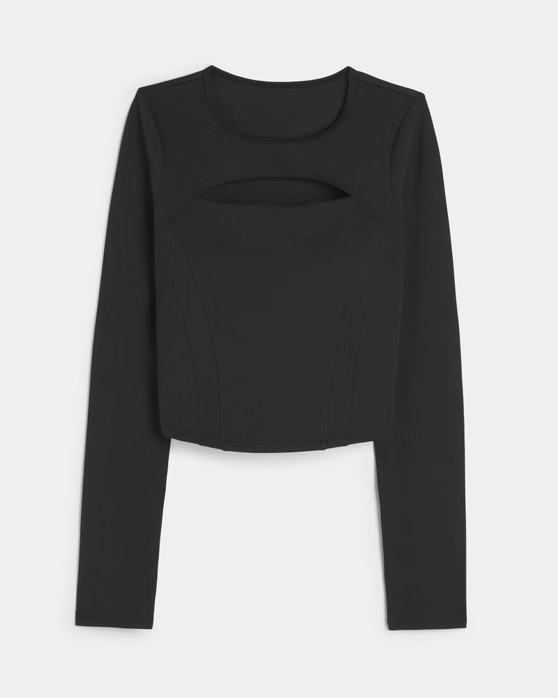 Gilly Hicks Active Recharge Long-Sleeve Cutout Top | Hollister (UK)