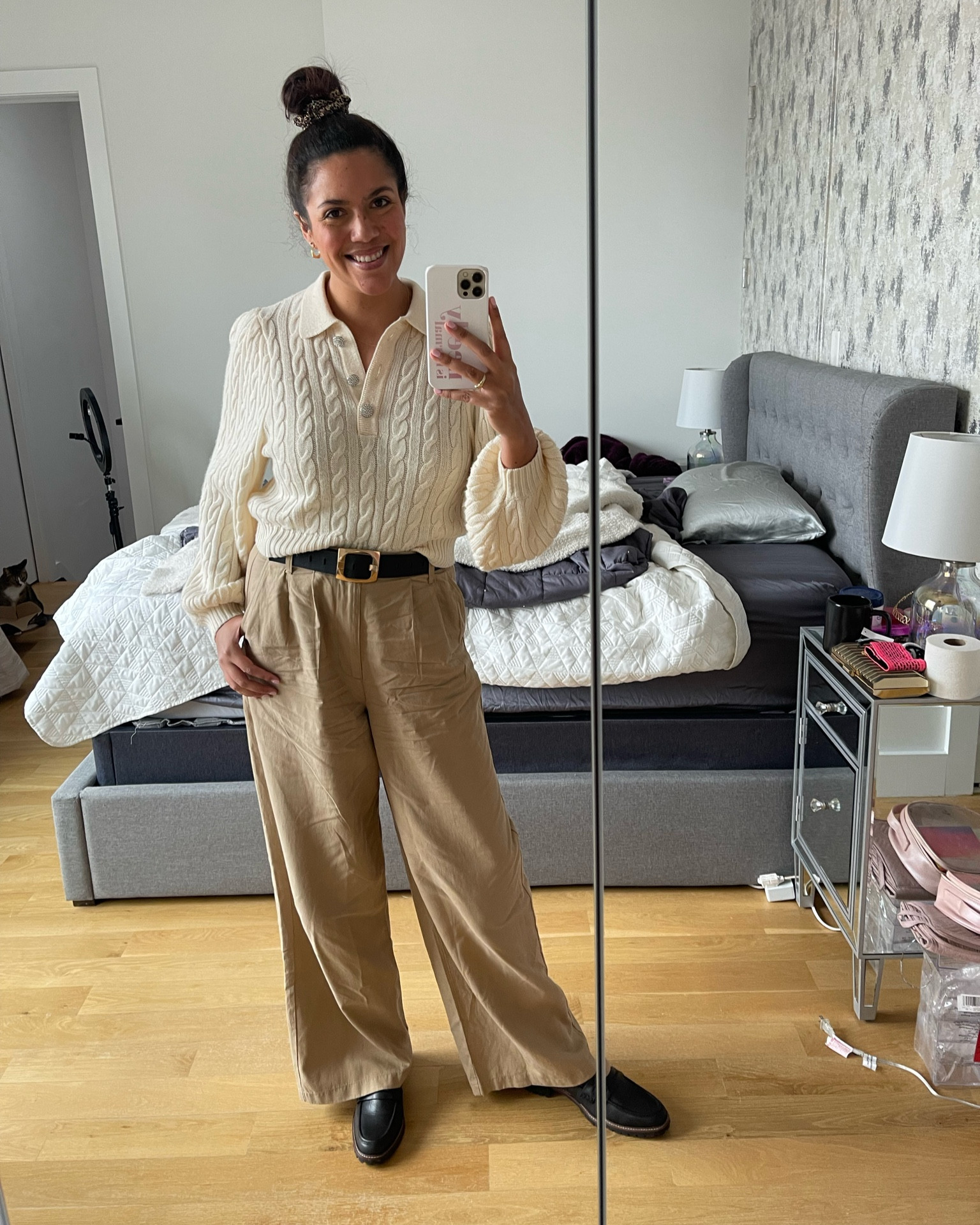 Loving these wide leg madewell pants for spring! Also linking the others I tried in my try-on haul. I paired these with a cropped sweater from RTR and loafers for an office look. 

Wearing size 8 pants, size large sweater, and size 10 loafers  

#LTKSeasonal #LTKworkwear #LTKstyletip