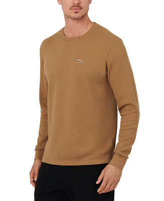 Lacoste Men's Waffle-Knit Thermal Sleep Shirt - Macy's | Macy's
