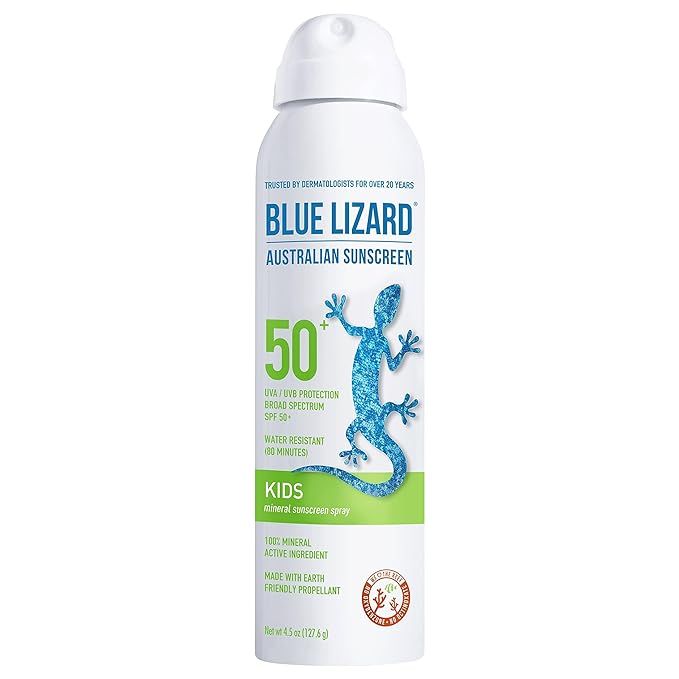 Blue Lizard Kids Mineral Sunscreen Spray - SPF 50+ - 4.5 oz | Amazon (US)
