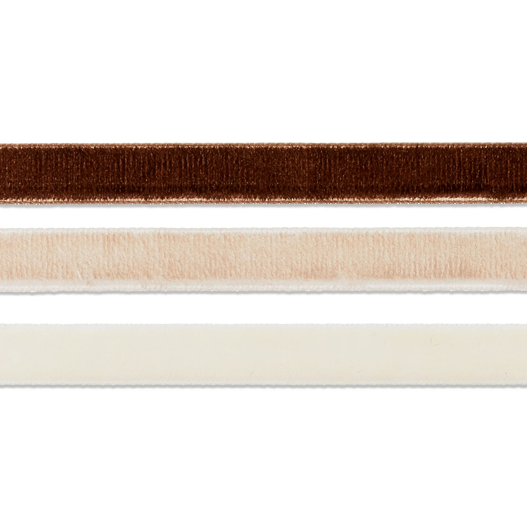 Ivory, Tan, and Beige Christmas Ribbons, 12', 3 Pack, by My Texas House - Walmart.com | Walmart (US)