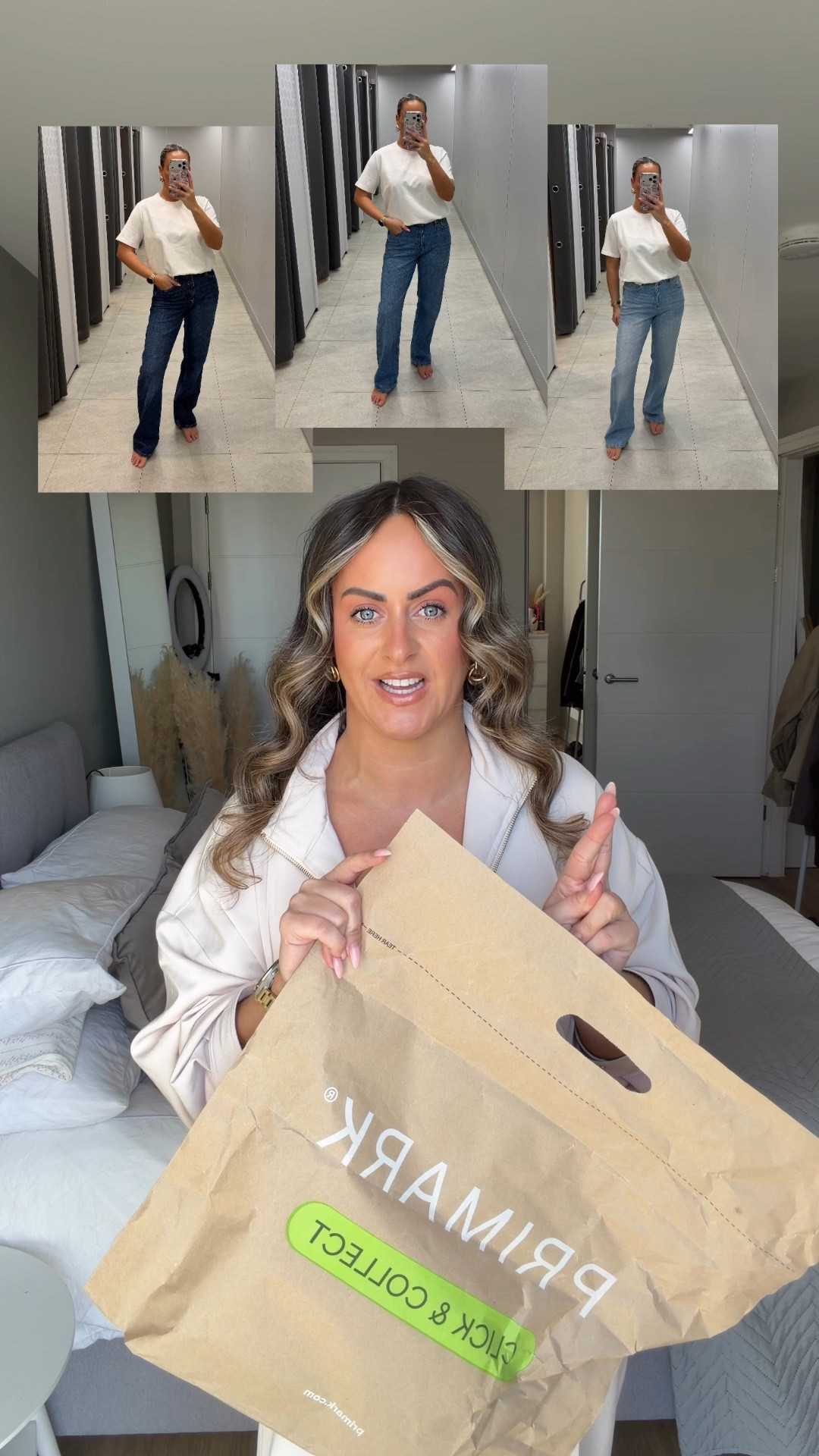 The most perfect pair of white jeans for your spring wardrobe!! And only £16!!! Also available in 3 leg lengths!

I’m a uk size 10 and I’m 5ft 4 wearing 10R
They don’t have much stretch so if your inbetween sizes, size up otherwise I find them true to size

My set I’m wearing is a small in both jacket and trousers, but wish I went for an XS trousers 

Primark denim, spring denim, white jeans, straight leg jeans, affordable 

#LTKunboxing #LTKspring #LTKjeans