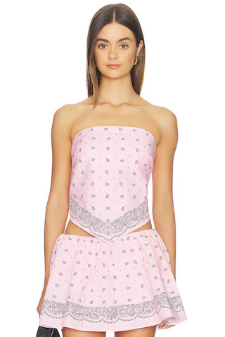 Lovers and Friends Amelia Top in Baby Pink from Revolve.com | Revolve Clothing (Global)