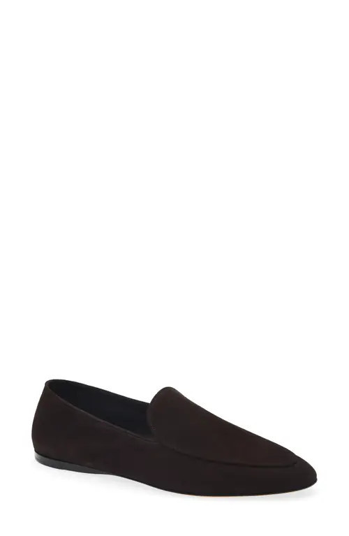 The Row Awar Loafer Flat in Lacquer Brown at Nordstrom, Size 9.5Us | Nordstrom