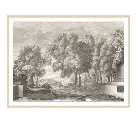 Etched Garden Framed Print | Pottery Barn (US)