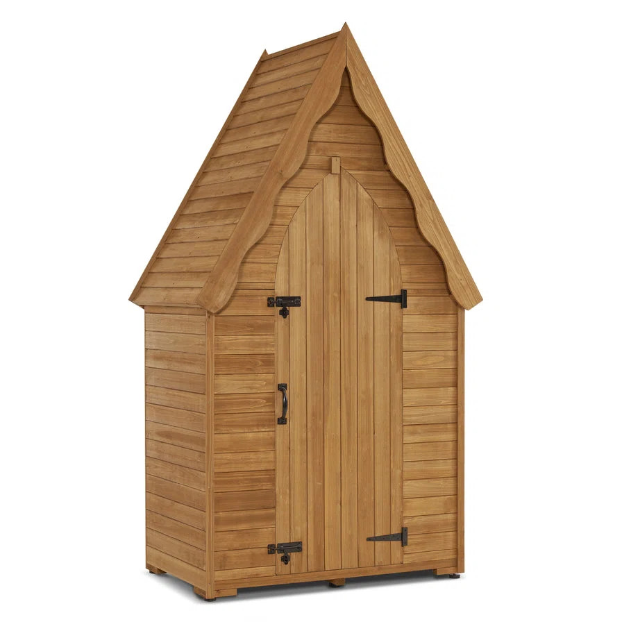4 ft. W X 3 ft. D Solid Wood Vertical Tool Shed | Wayfair North America
