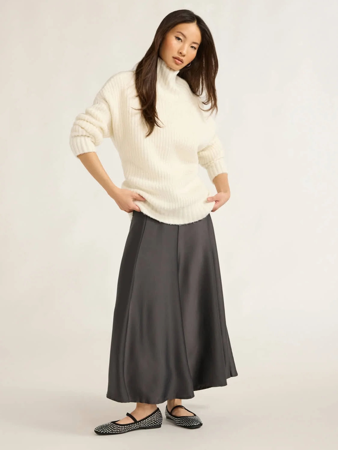 Scoop Women’s & Women's Plus Satin Maxi Skirt, Sizes XS-4X | Walmart (US)