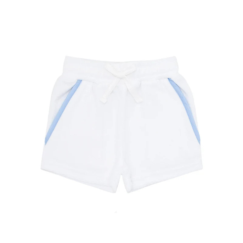 boys white french terry short | minnow