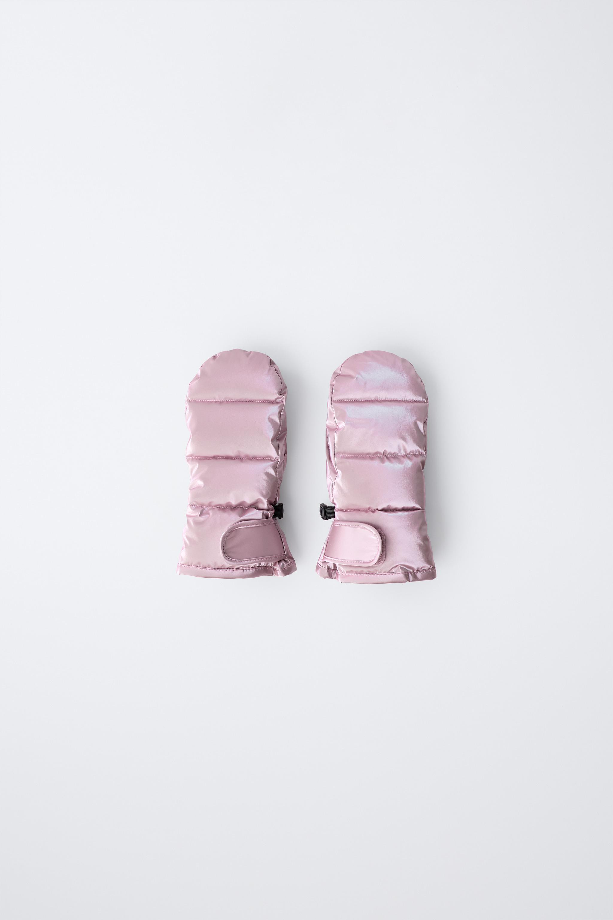 METALLIC WINDPROOF SKI COLLECTION MITTENS | Zara US
