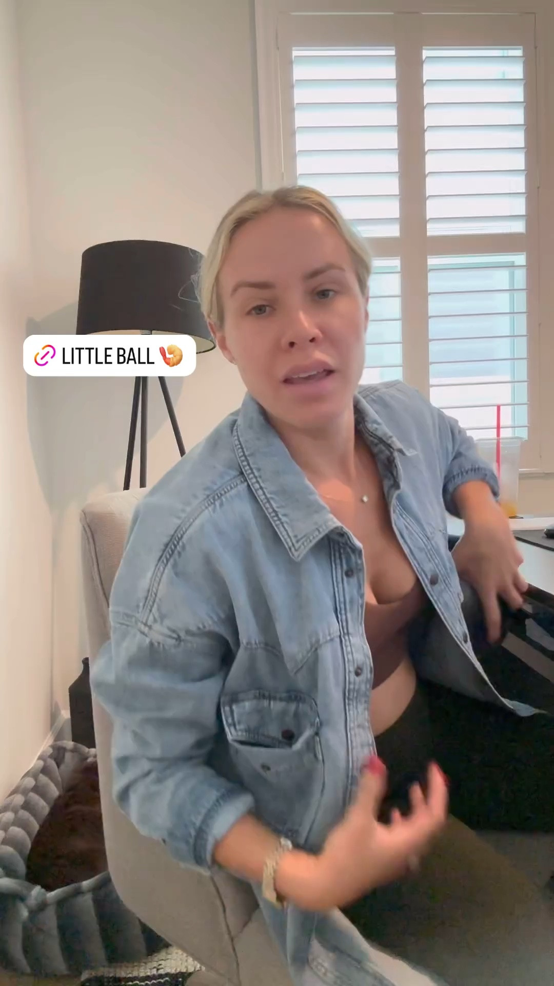 Don’t have cooked shrimp posture like me. Use this ball. You’re welcome  

#LTKFitness #LTKStyleTip #LTKVideo